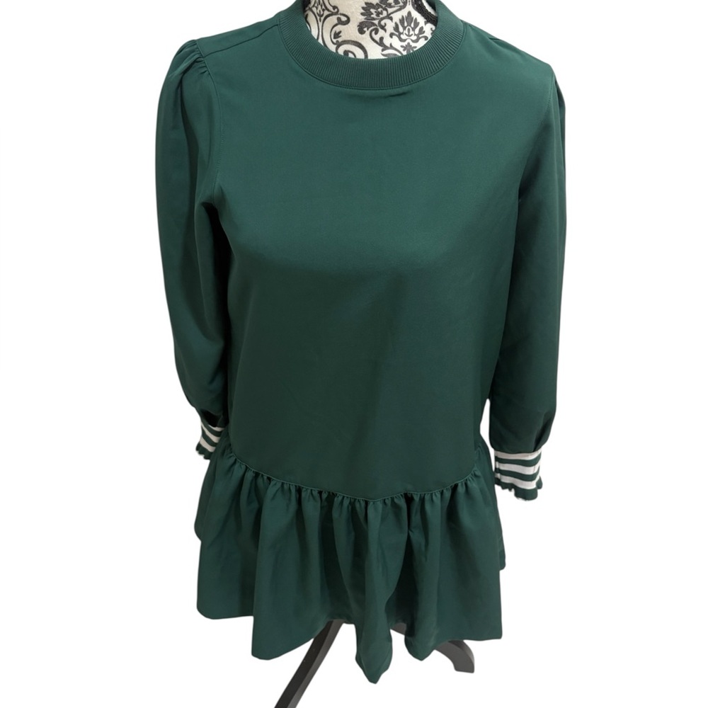 Addison Bay Forest Green Long Sleeve Dress